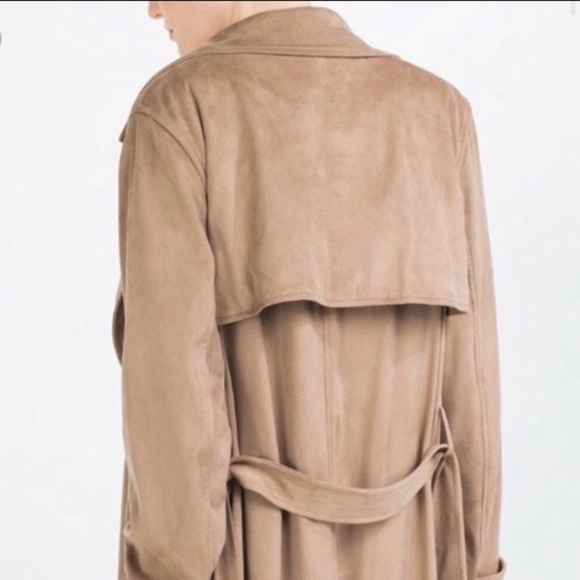 ZARA suede trench coat - Picture 2 of 5